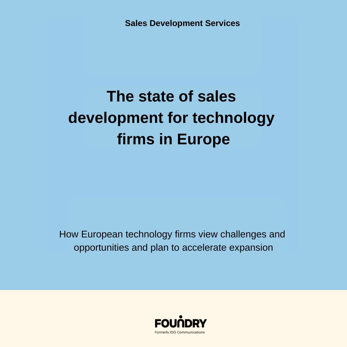 The state of sales development for technology firms in Europe